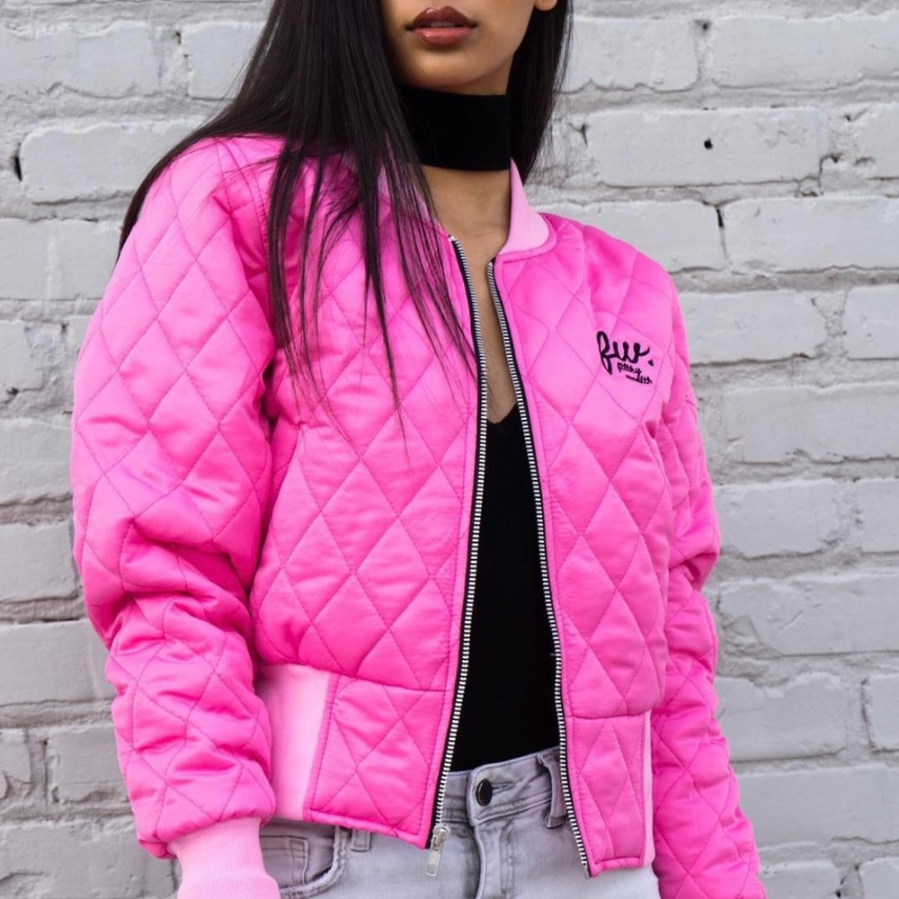 Pink Bomber Jacket - Picture 4 of 9